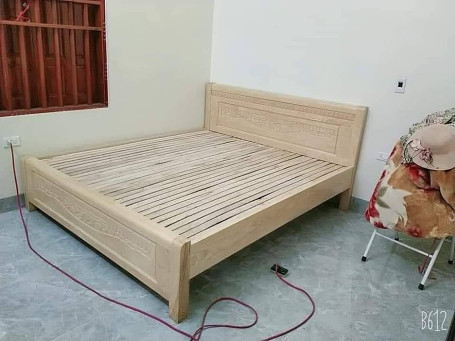 giường ngủ gỗ sồi biên hòa
