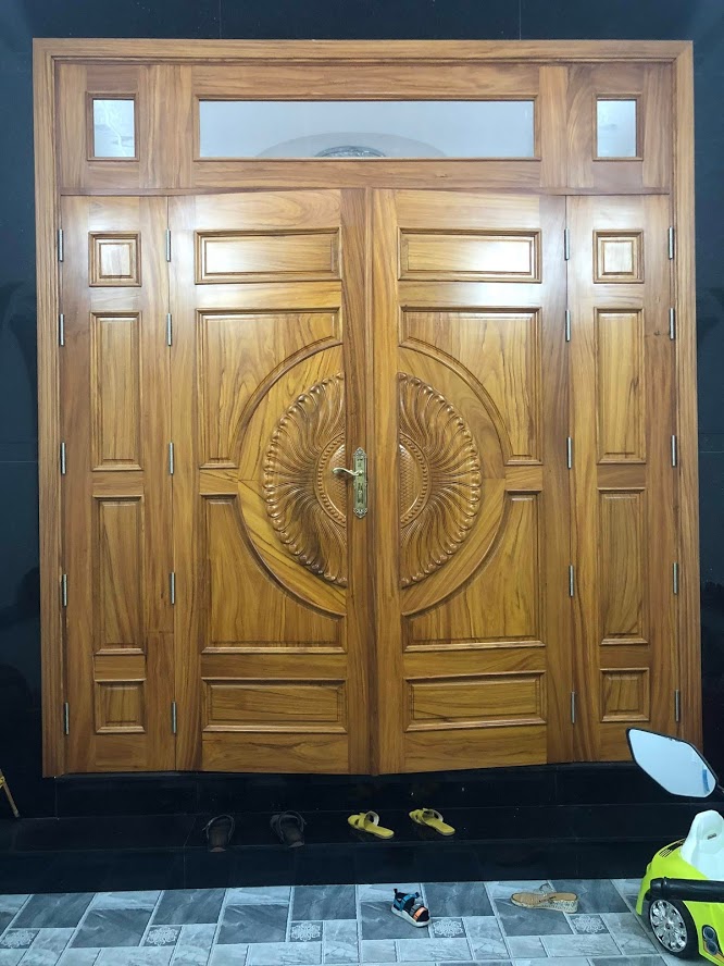 cửa gỗ ô thoáng kính