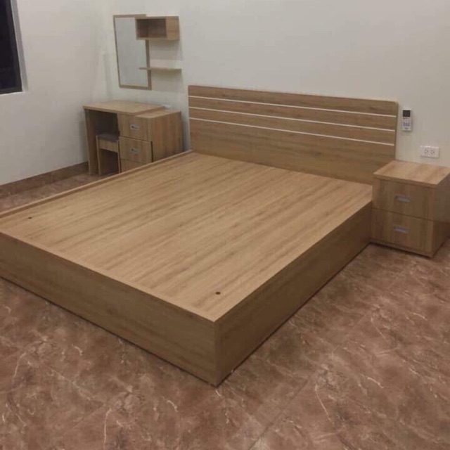 Giường ngủ gỗ công nghiệp Laminate 